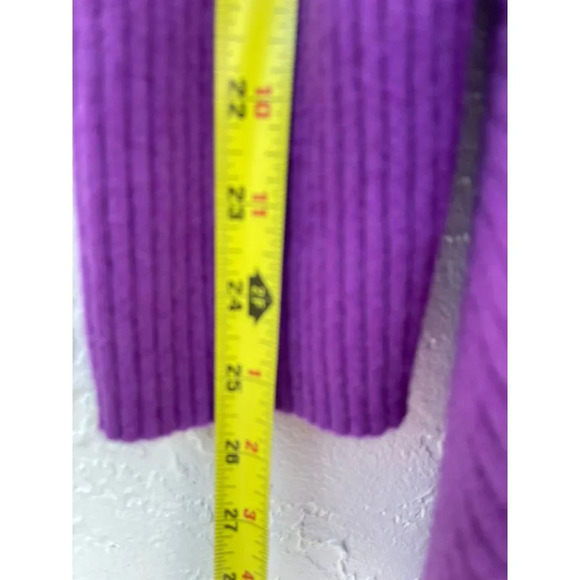 Fenn Wright Manson Womens Open Asymmetrical Draper Cardigan Purple Sz 2X/2XL - Picture 6 of 8